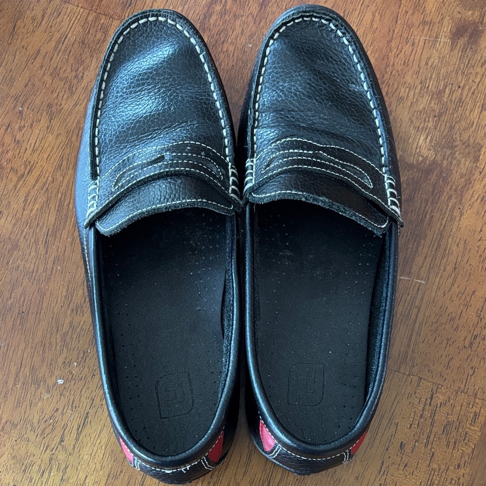 FootJoy Black Leather Loafers